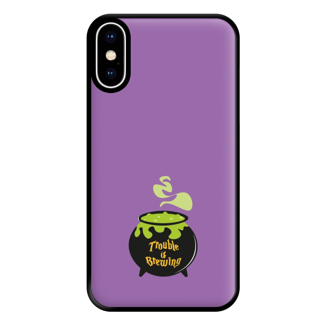 Trouble is Brewing - Hocus Halloween Phone Case for iPhone XS Max