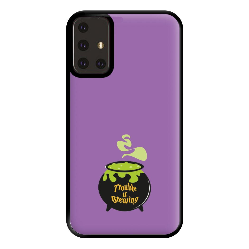 Trouble is Brewing - Hocus Halloween Phone Case for Galaxy A71