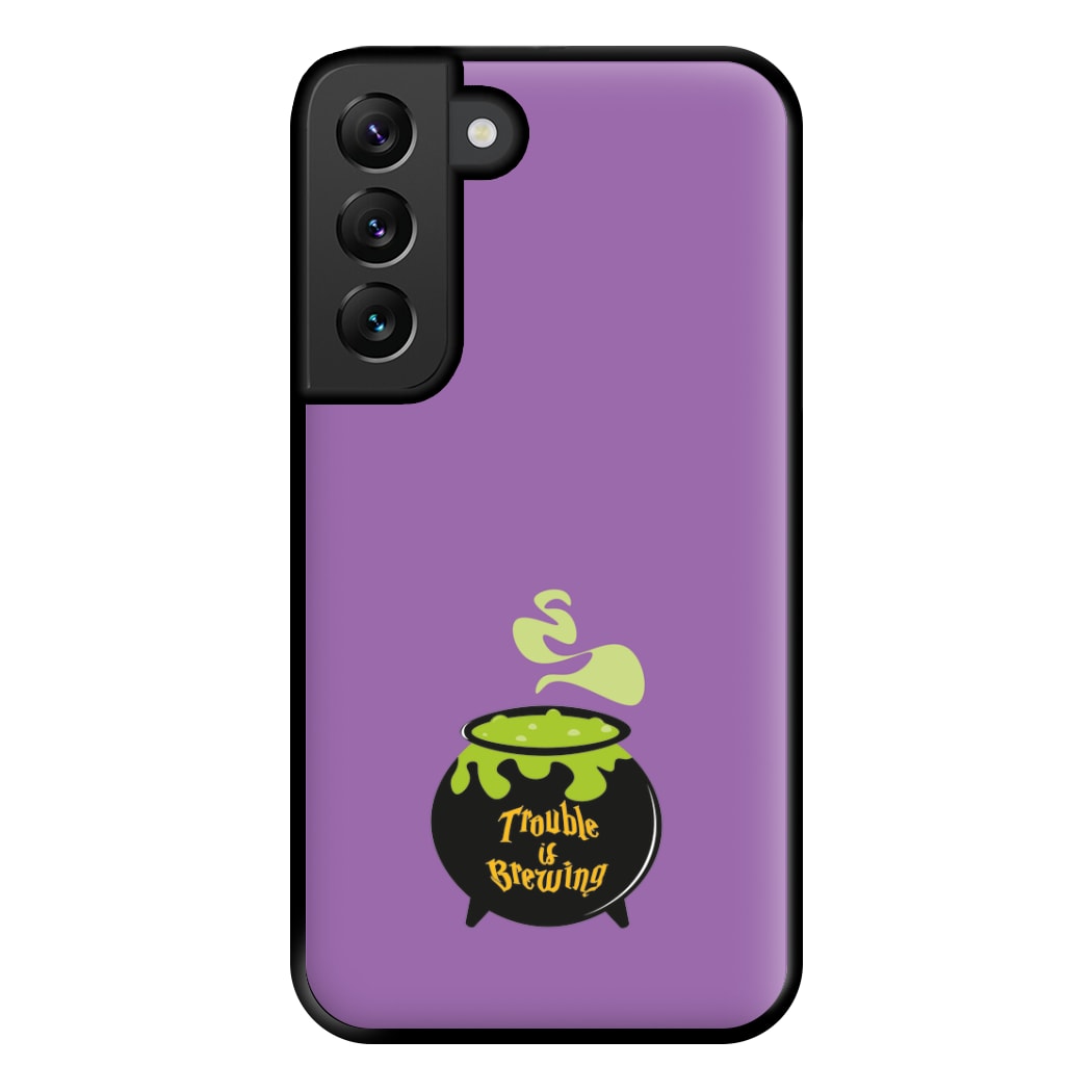 Trouble is Brewing - Hocus Halloween Phone Case for Galaxy S22 Plus