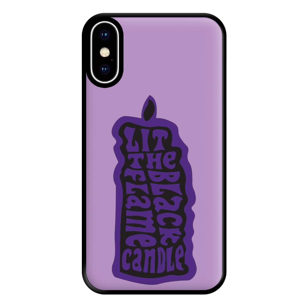 Black Flame Candel - Hocus Halloween Phone Case for iPhone XS Max