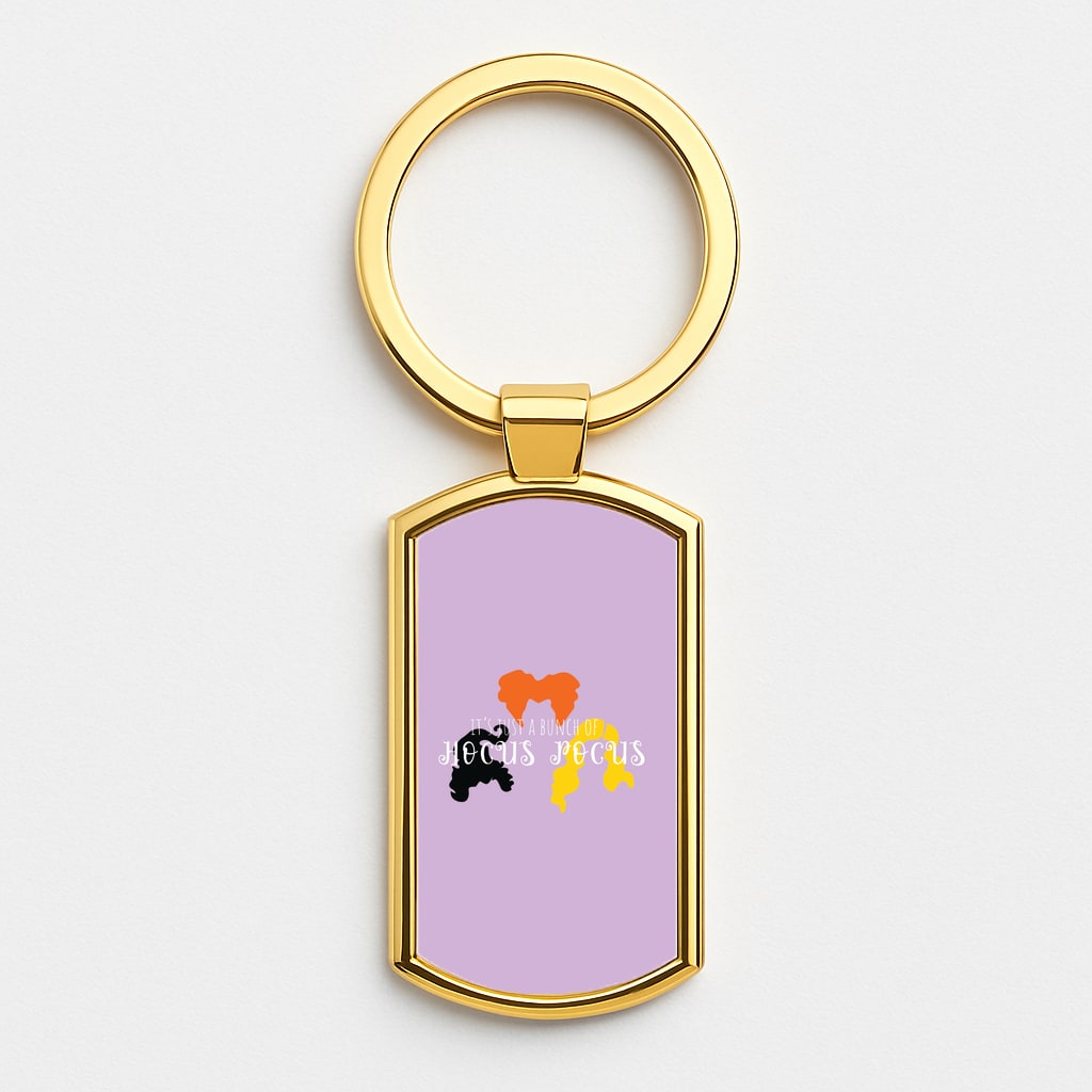 Hocus Halloween Time - Hocus Halloween Gold Keyring