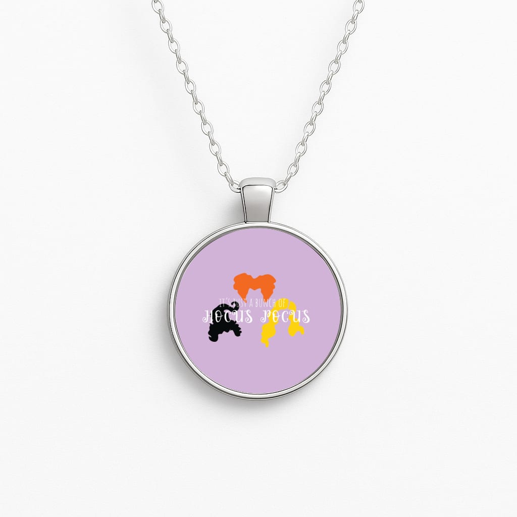 Hocus Halloween Time - Hocus Halloween Circle Necklace