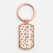 Heart Leaves Luxury Keyring 4