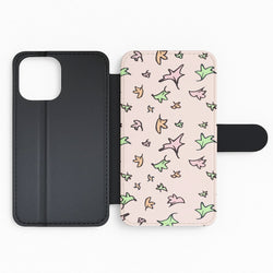 Heart Leaves Flip Phone Case