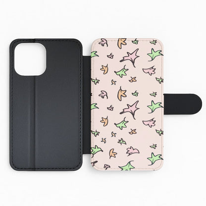 Heart Leaves Flip Phone Case
