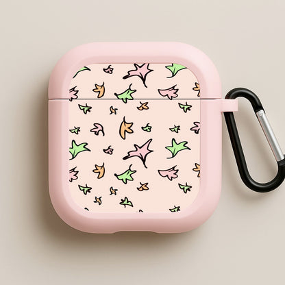Heart Leaves Pink AirPods Case
