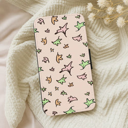 Heart Leaves Wallet Phone Case