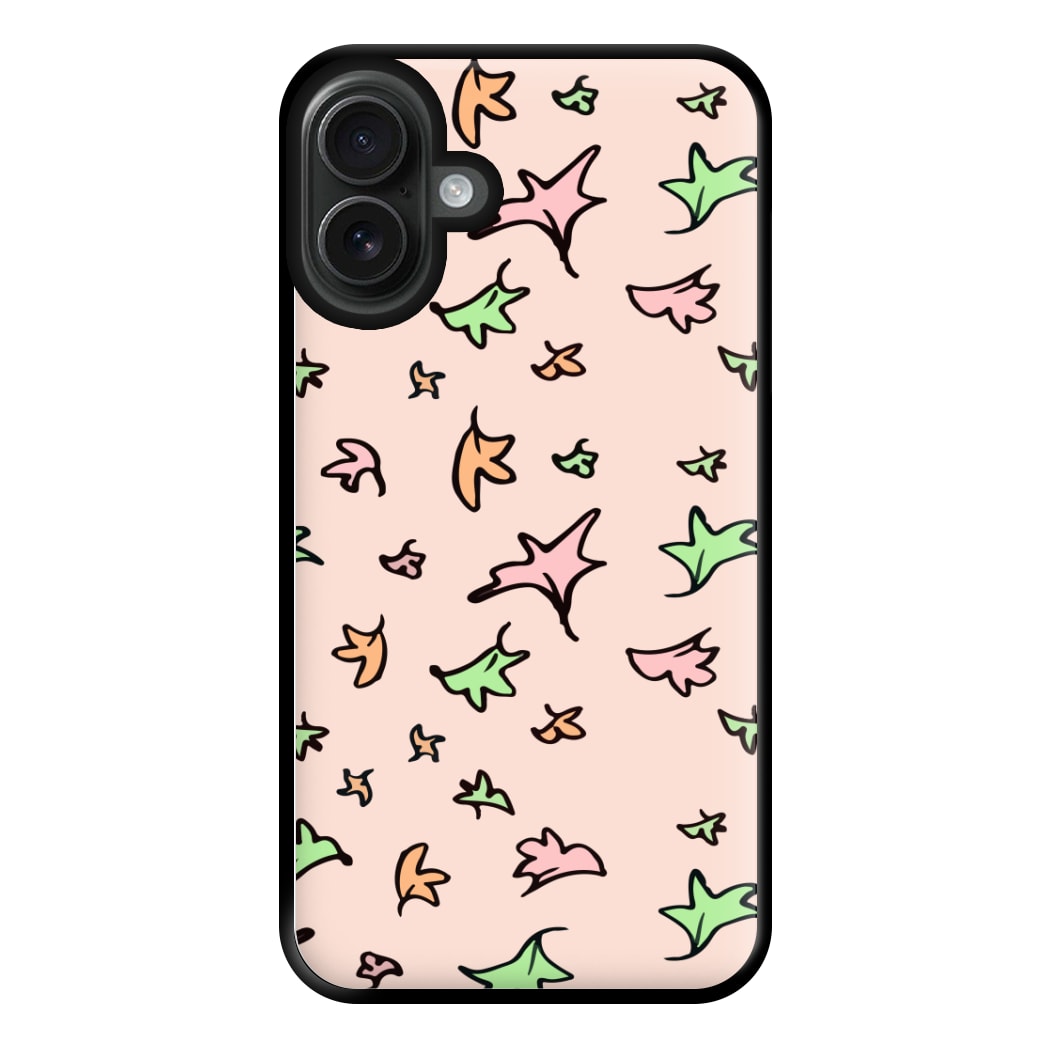 Heart Leaves Phone Case for iPhone 16 Plus