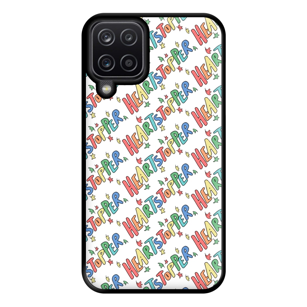 Heart Pattern Phone Case for Galaxy A12