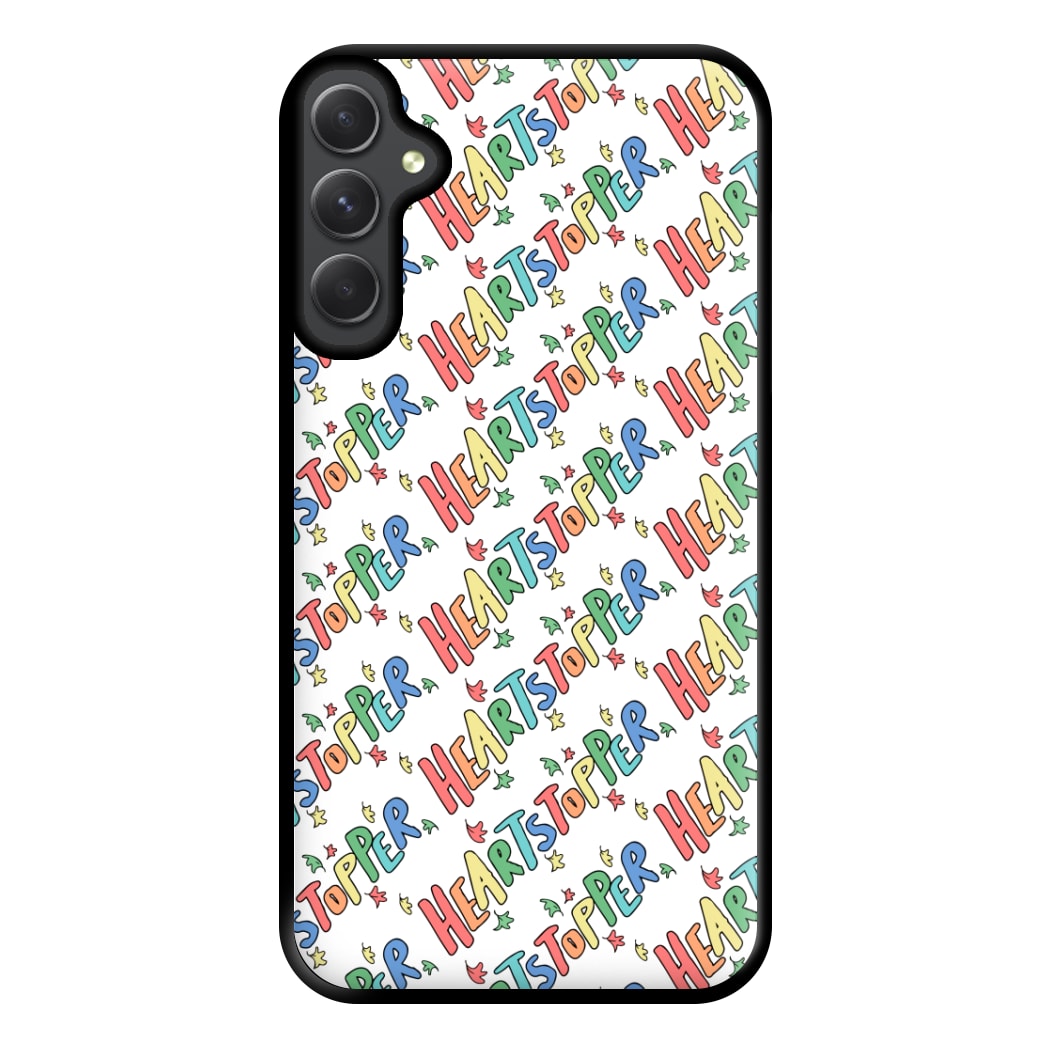 Heart Pattern Phone Case for Galaxy A34