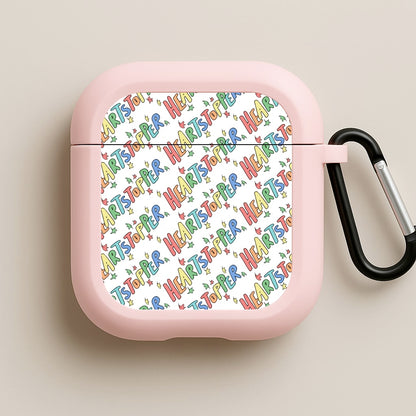 Heart Pattern Pink AirPods Case