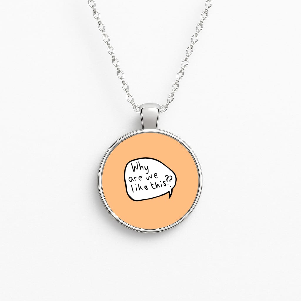 Why Are We Like This - Heart TV Necklace