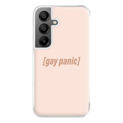 Gay Panic - Heart TV Phone Case for Galaxy A55