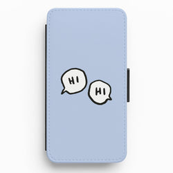 Hi Hi - Heart TV Flip / Wallet Phone Case