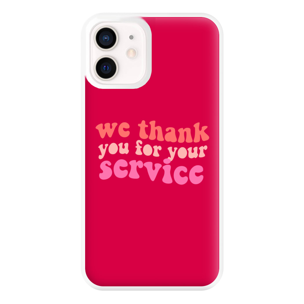 We Thank You For Your Service - Heart TV Phone Case for iPhone 12 Mini