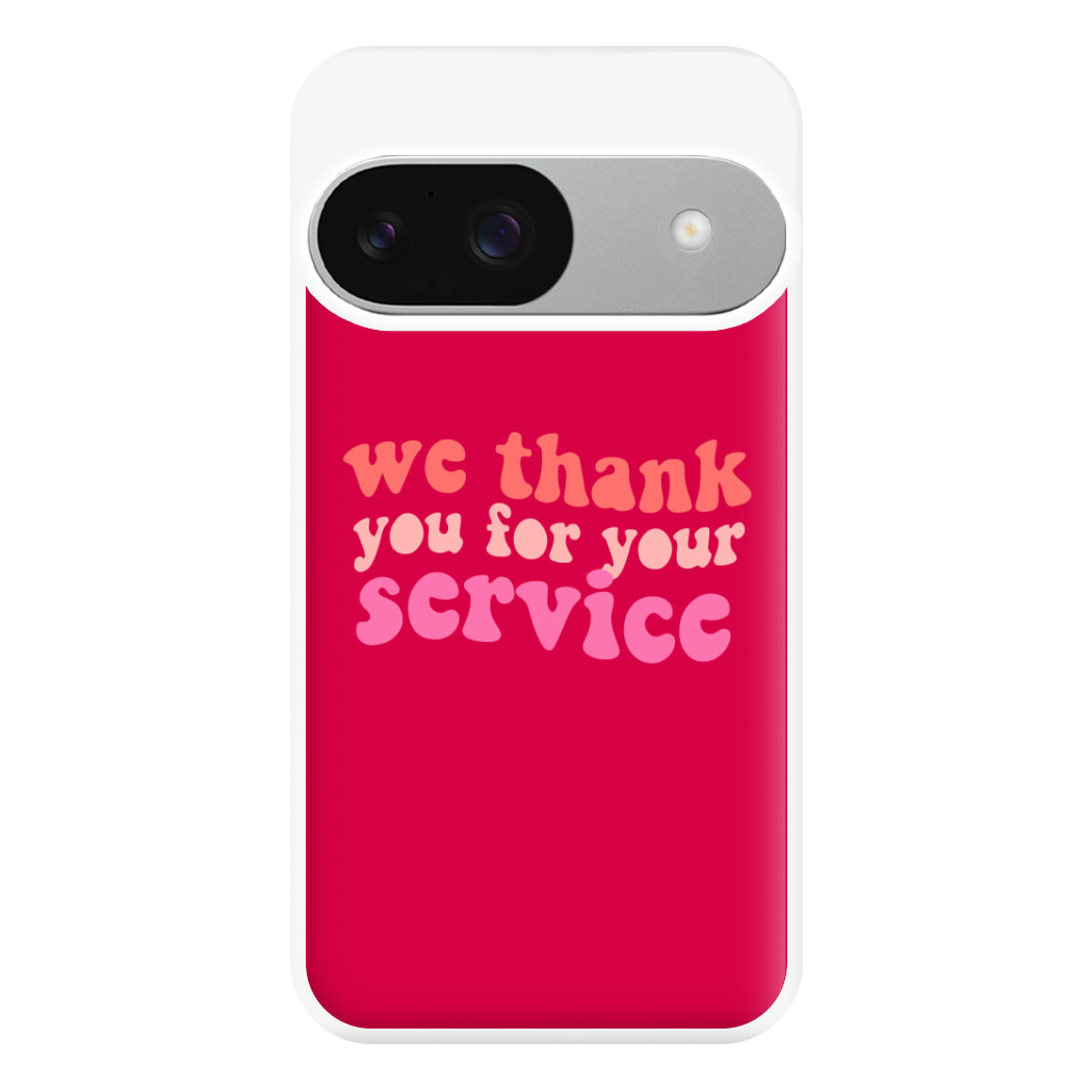 We Thank You For Your Service - Heart TV Phone Case for Google Pixel 9 / 9 Pro