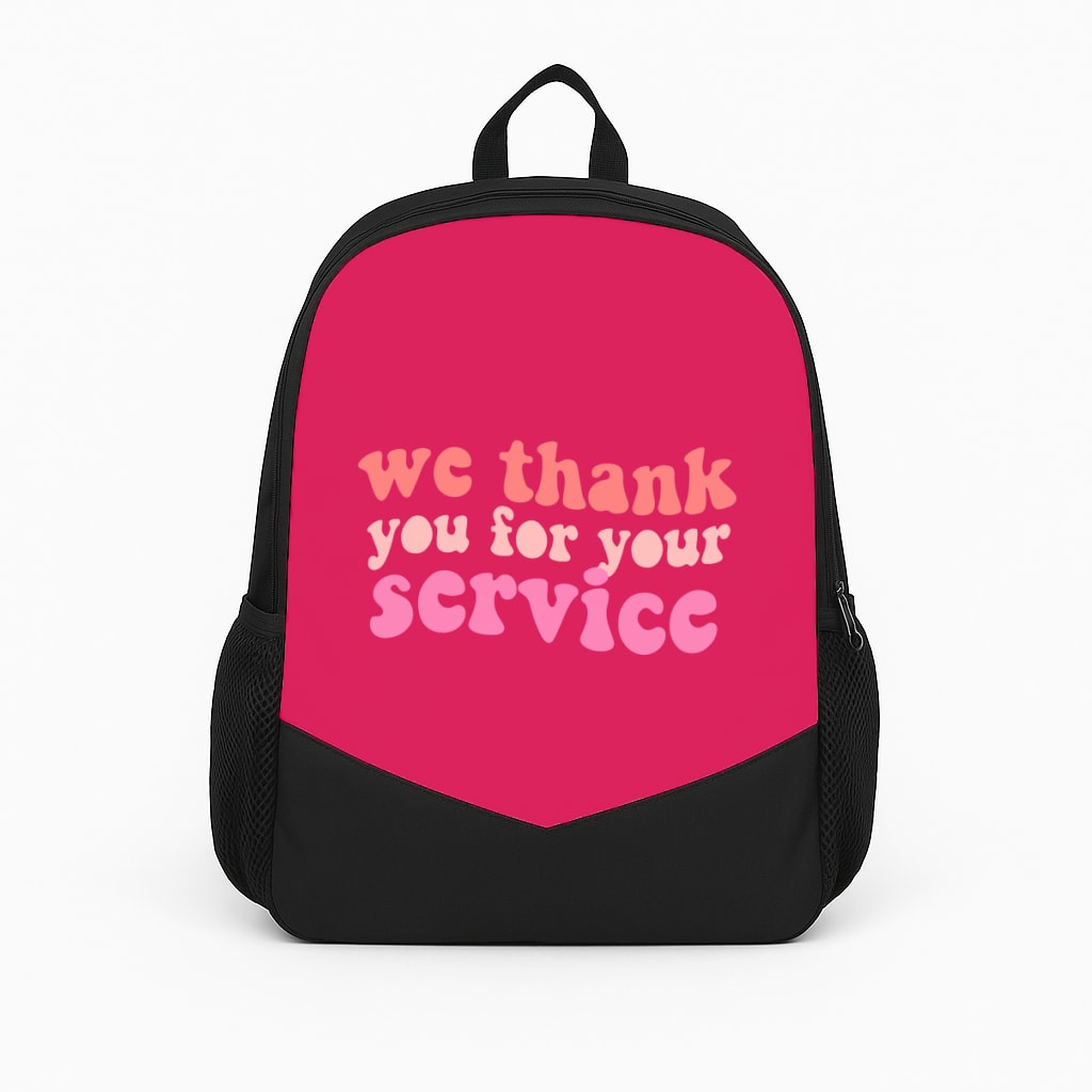 We Thank You For Your Service - Heart TV Backpack