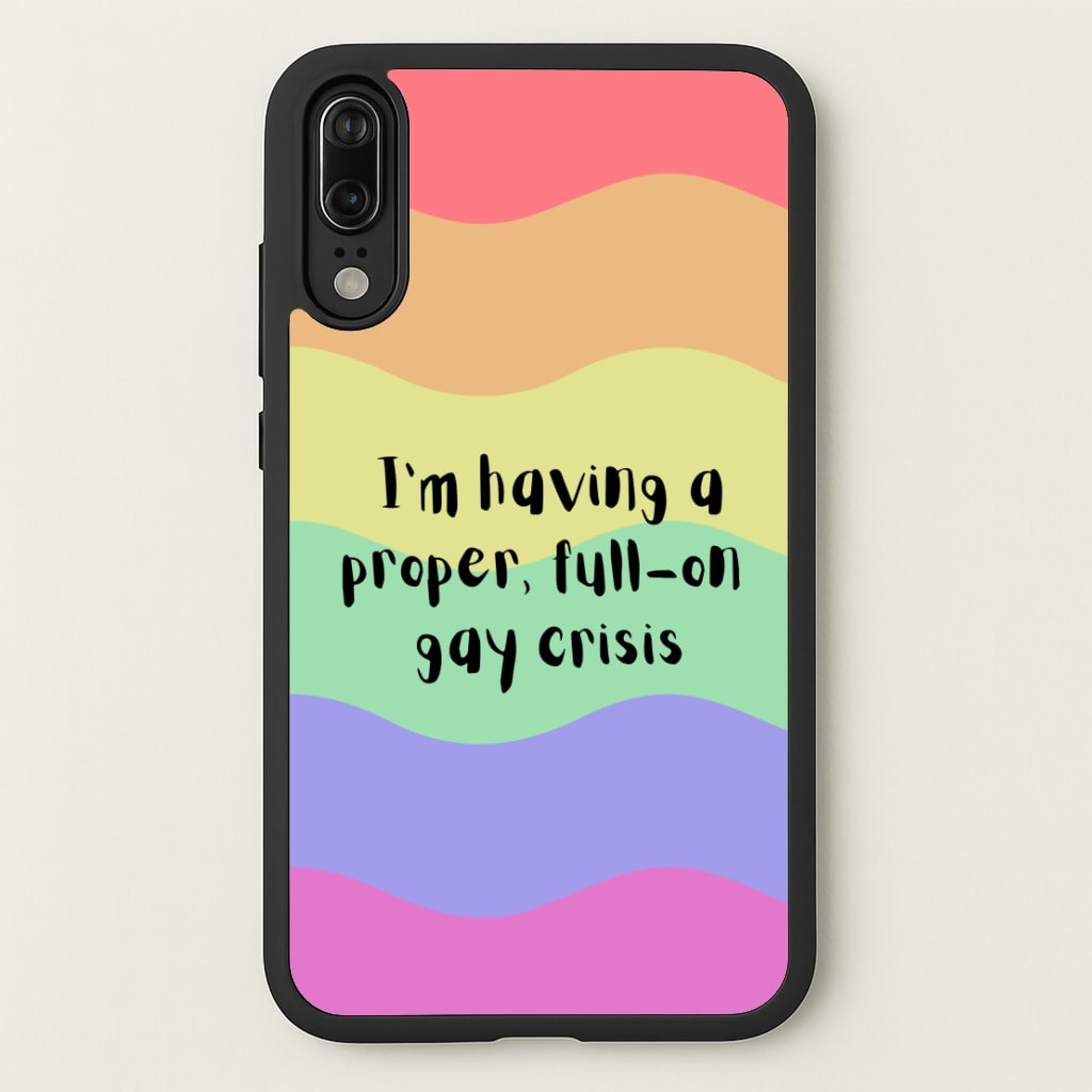 Gay Crisis - Heart TV  - Heartstopper Phone Case for Huawei P20
