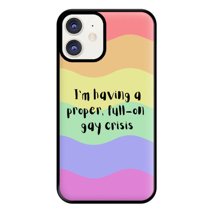 Gay Crisis - Heart TV Phone Case for iPhone 11