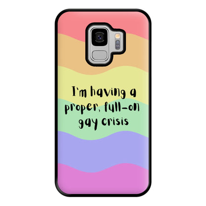 Gay Crisis - Heart TV Phone Case for Galaxy S9 Plus