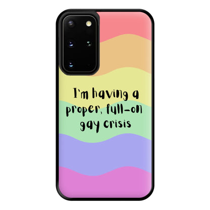 Gay Crisis - Heart TV Phone Case for Galaxy S20 Plus