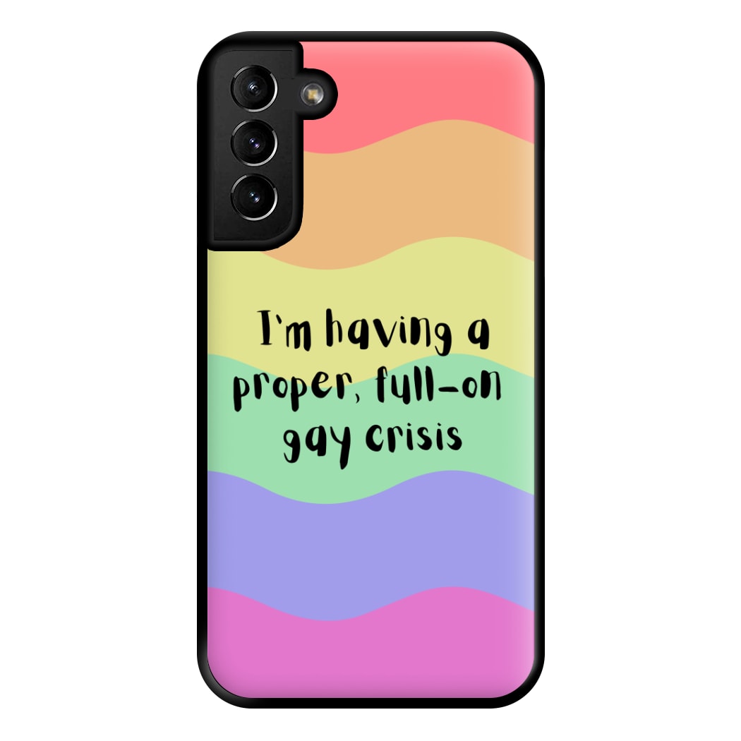 Gay Crisis - Heart TV Phone Case for Galaxy S21 Plus