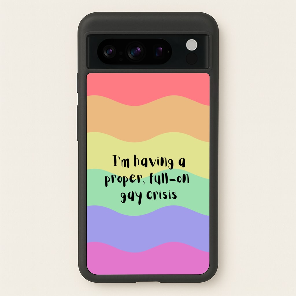 Gay Crisis - Heart TV  - Heartstopper Phone Case for Google Pixel 8 Pro