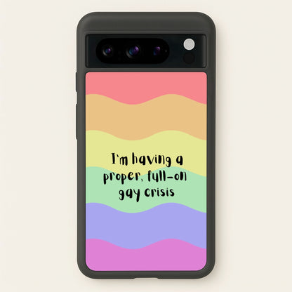 Gay Crisis - Heart TV  - Heartstopper Phone Case for Google Pixel 8 Pro