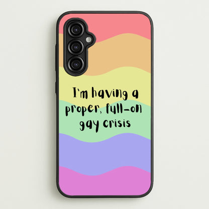 Gay Crisis - Heart TV  - Heartstopper Phone Case for Galaxy A14