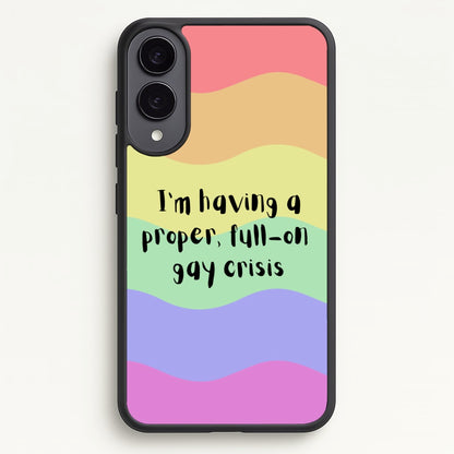Gay Crisis - Heart TV  - Heartstopper Phone Case for Galaxy S25 Edge