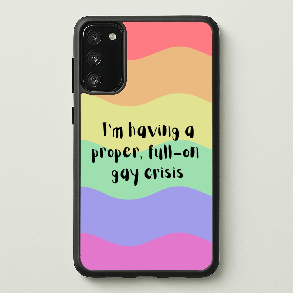Gay Crisis - Heart TV  - Heartstopper Phone Case for Galaxy A41
