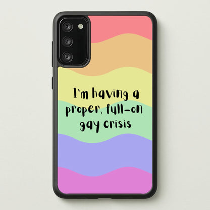 Gay Crisis - Heart TV  - Heartstopper Phone Case for Galaxy A41