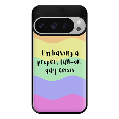 Gay Crisis - Heart TV Phone Case for Google Pixel 9 Pro XL