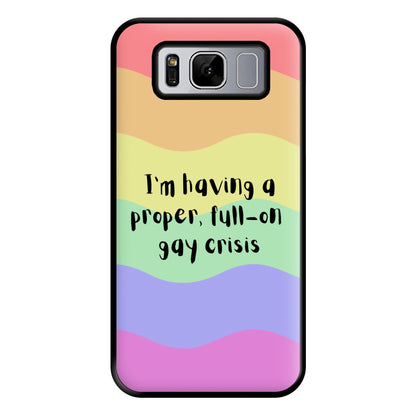 Gay Crisis - Heart TV Phone Case for Galaxy S8 Plus