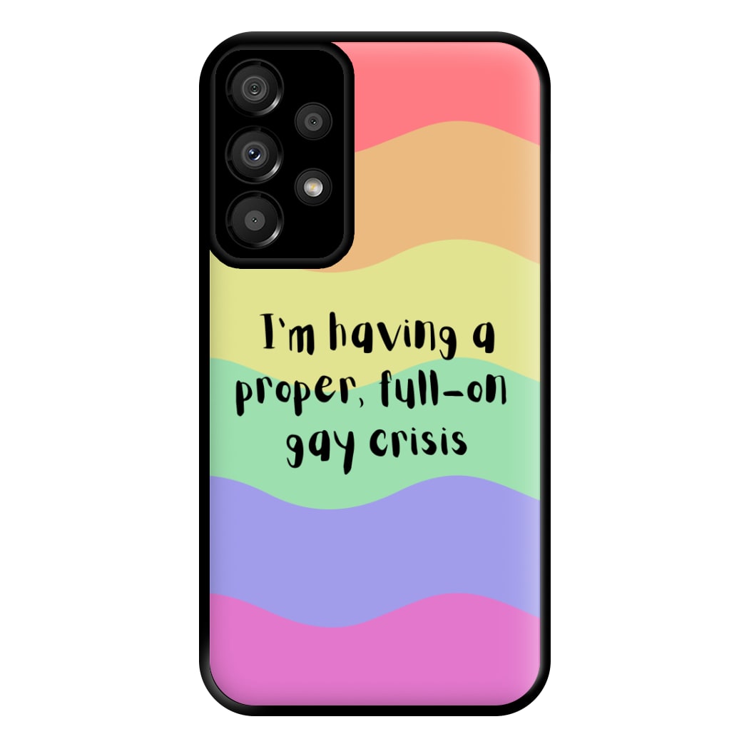 Gay Crisis - Heart TV Phone Case for Galaxy A33