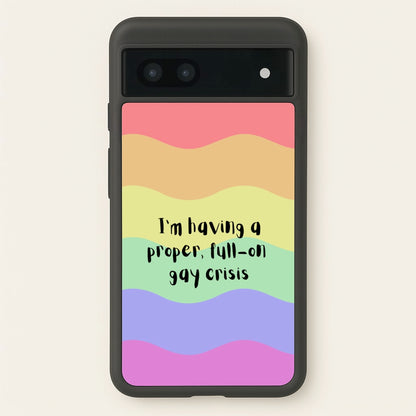 Gay Crisis - Heart TV  - Heartstopper Phone Case for Google Pixel 7a