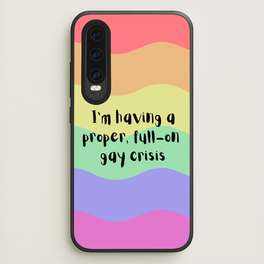 Gay Crisis - Heart TV  - Heartstopper Phone Case for Huawei P30