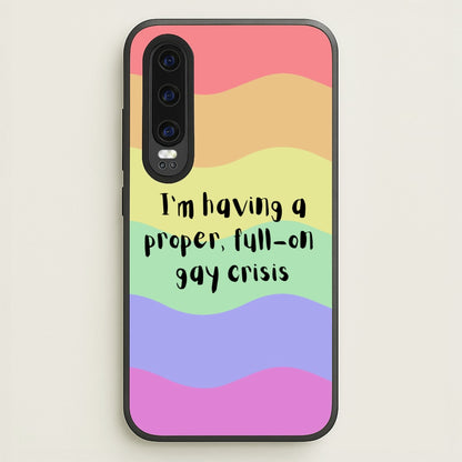 Gay Crisis - Heart TV  - Heartstopper Phone Case for Huawei P30