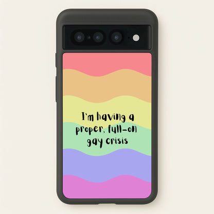 Gay Crisis - Heart TV  - Heartstopper Phone Case for Google Pixel 7 Pro