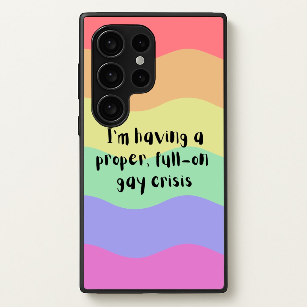 Gay Crisis - Heart TV  - Heartstopper Phone Case for Galaxy S24 Ultra