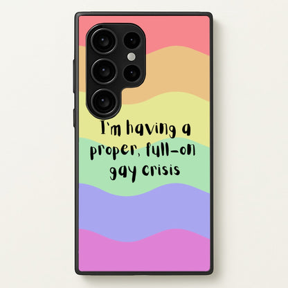 Gay Crisis - Heart TV  - Heartstopper Phone Case for Galaxy S24 Ultra