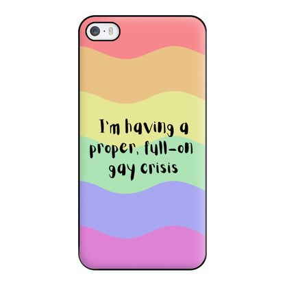 Gay Crisis - Heart TV Phone Case for iPhone 5 / 5s / SE 2016