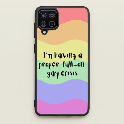 Gay Crisis - Heart TV  - Heartstopper Phone Case for Galaxy A12
