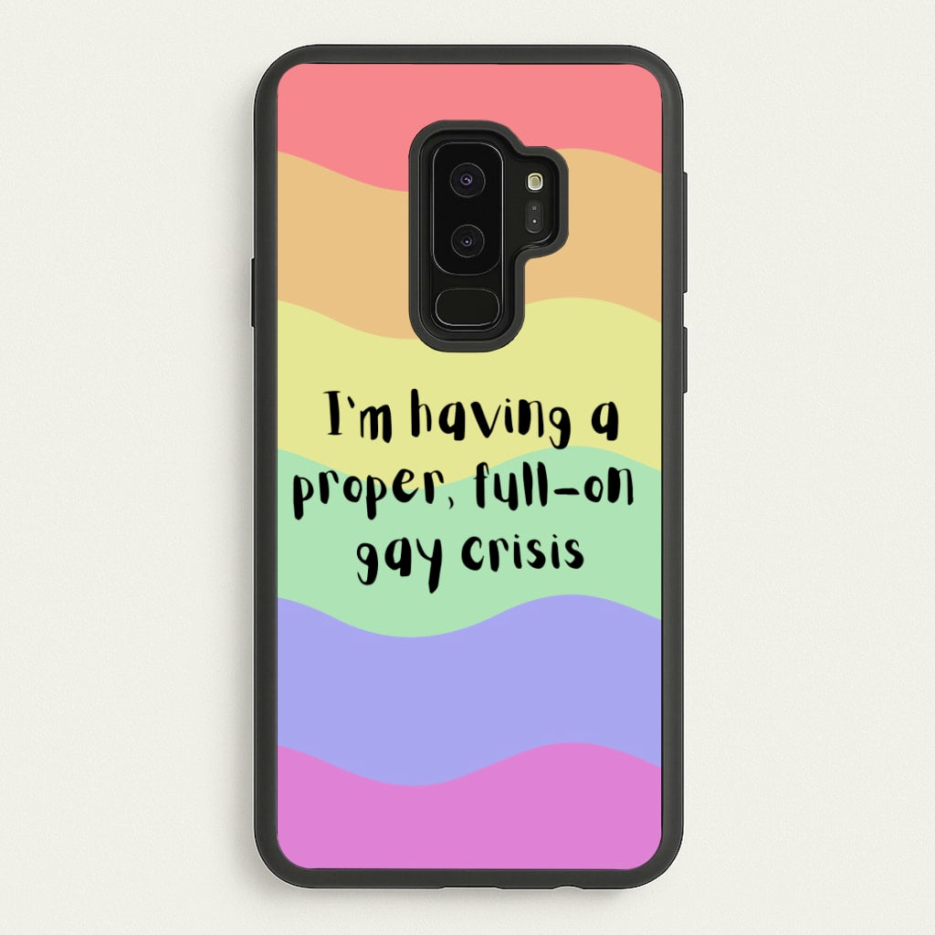 Gay Crisis - Heart TV  - Heartstopper Phone Case for Galaxy S9 Plus