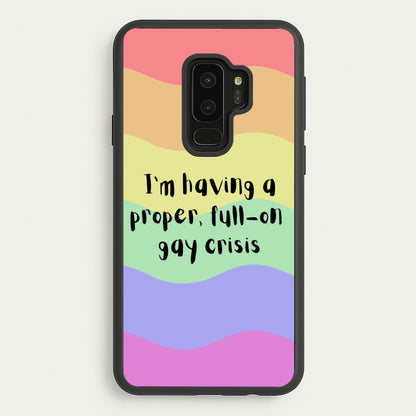 Gay Crisis - Heart TV  - Heartstopper Phone Case for Galaxy S9 Plus