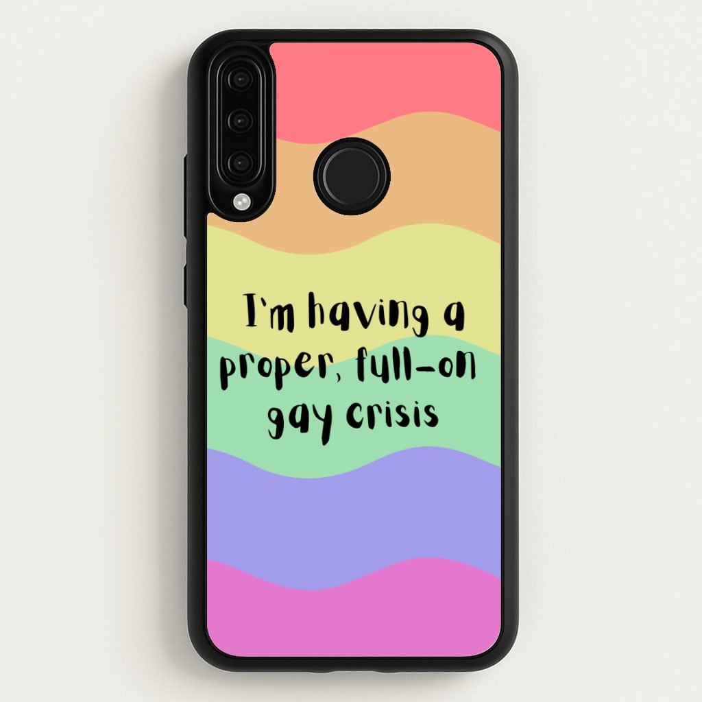 Gay Crisis - Heart TV  - Heartstopper Phone Case for Huawei P30 Lite