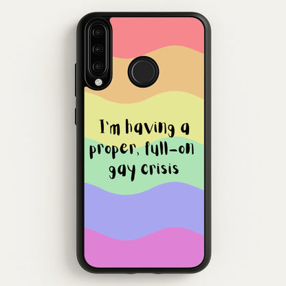 Gay Crisis - Heart TV  - Heartstopper Phone Case for Huawei P30 Lite