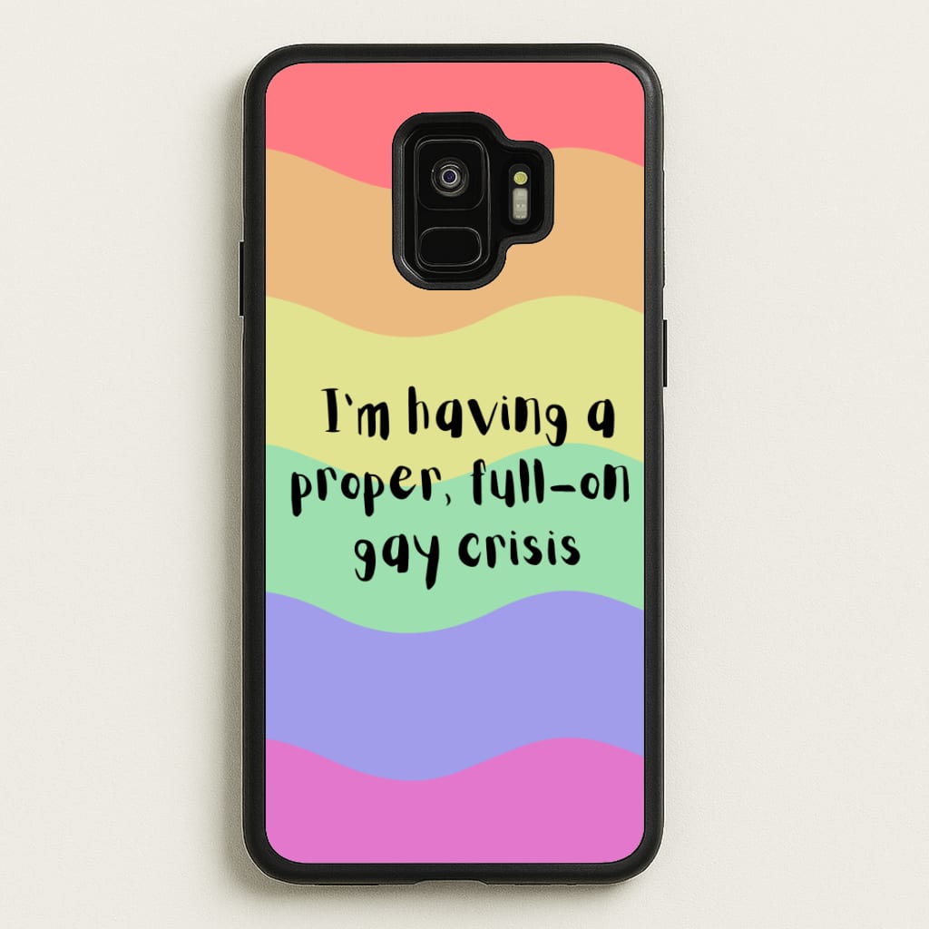 Gay Crisis - Heart TV  - Heartstopper Phone Case for Galaxy S9