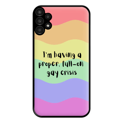 Gay Crisis - Heart TV Phone Case for Galaxy A13