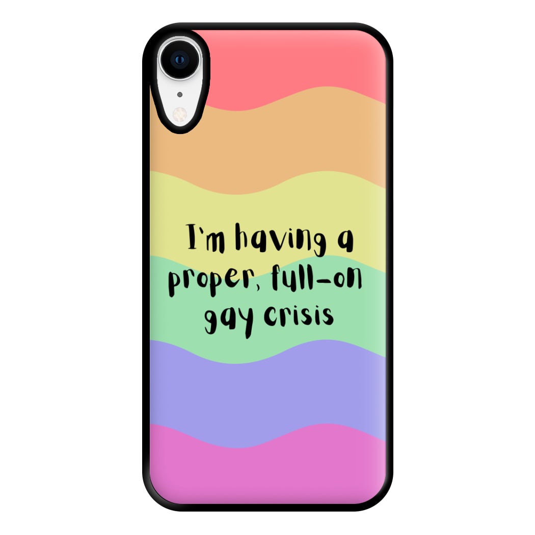 Gay Crisis - Heart TV Phone Case for iPhone XR